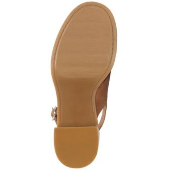 NWT LUCKY BRAND Womens Beige 1" Platform Delmie Leather Slingback Sandal 11 - Picture 4 of 5